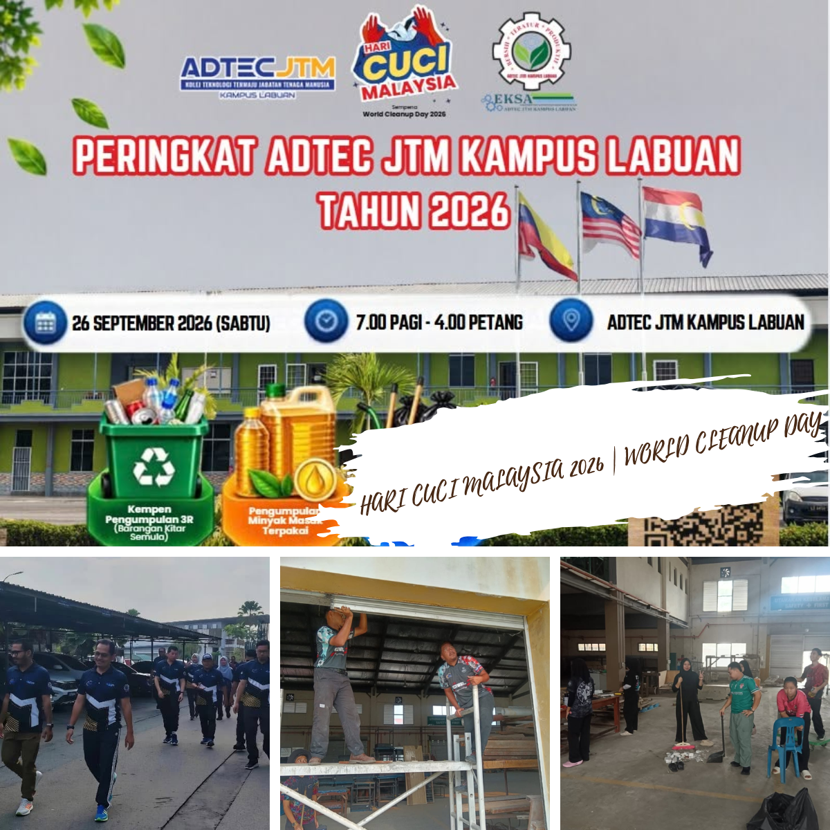 HARI CUCI MALAYSIA 2026 | WORLD CLEANUP DAY 